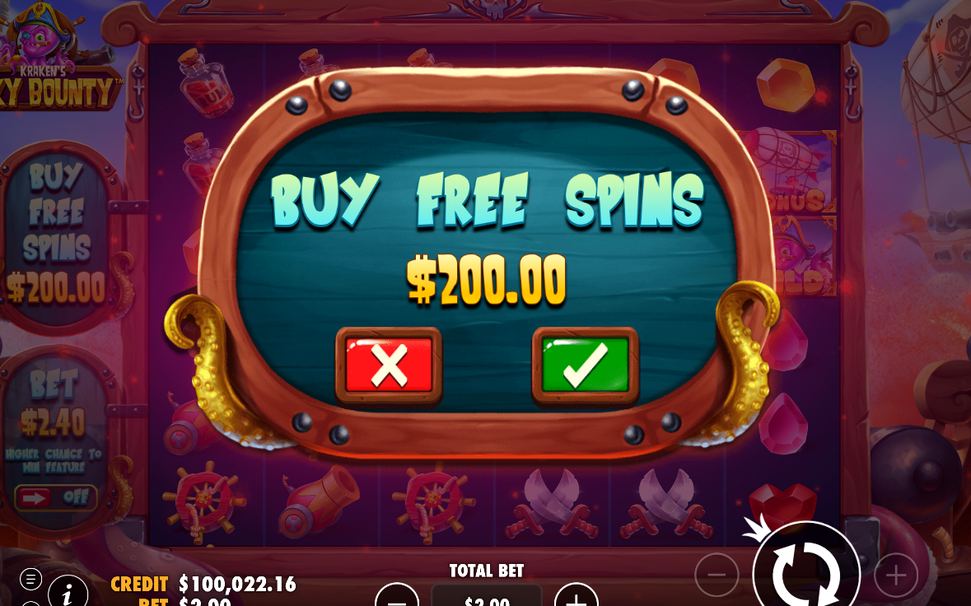 BONUS-symboler på hjulen inför Free Spins
