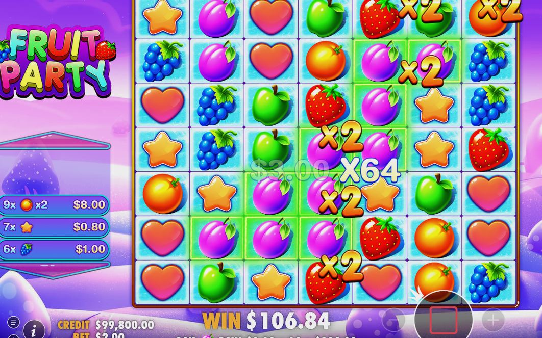 Free Spins med tumble och multiplikatorbrickor på 4x