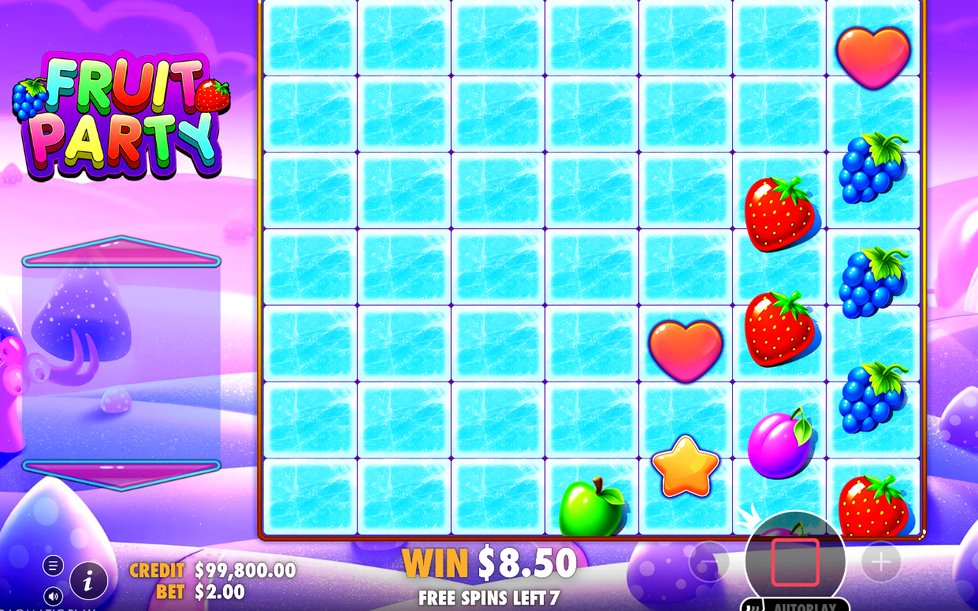 Free Spins i nattlig godisbakgrund med rutnätet fyllt av symboler